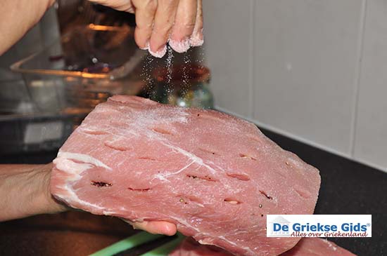 Chirino Skordato Recept Grieks Varkensvlees Met Knoflook